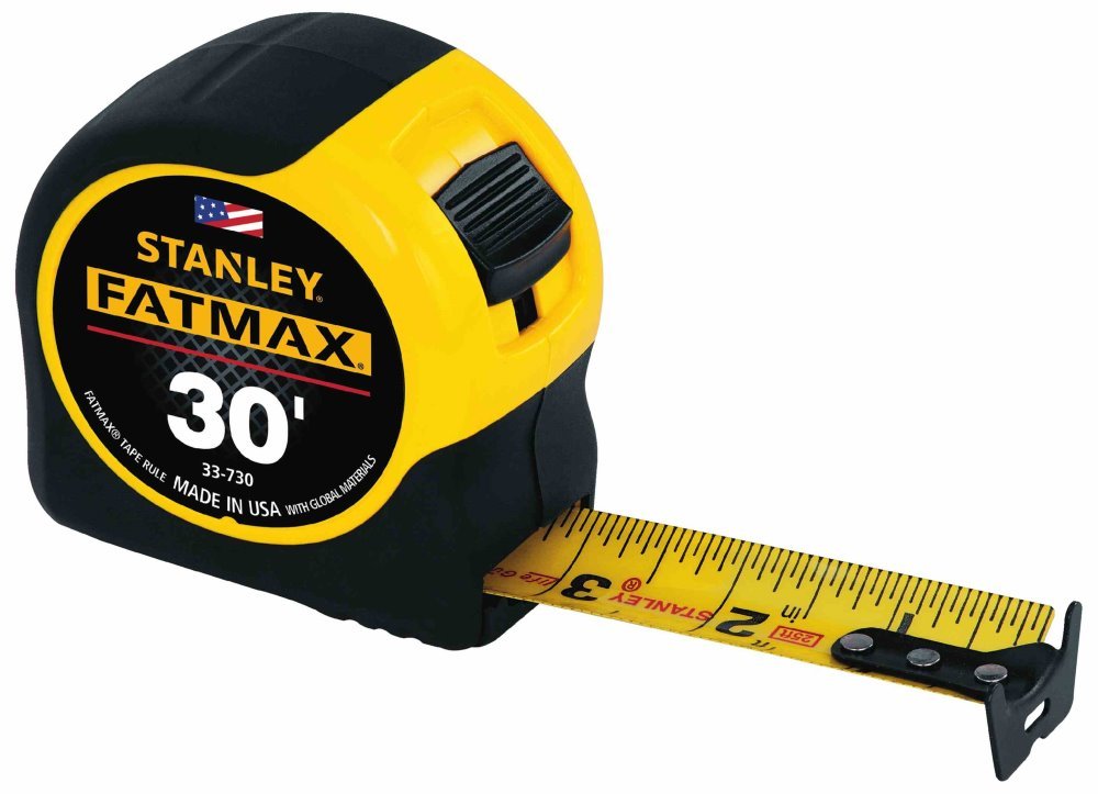 30-Foot Wide-Blade Tape Measure for Professional Use
