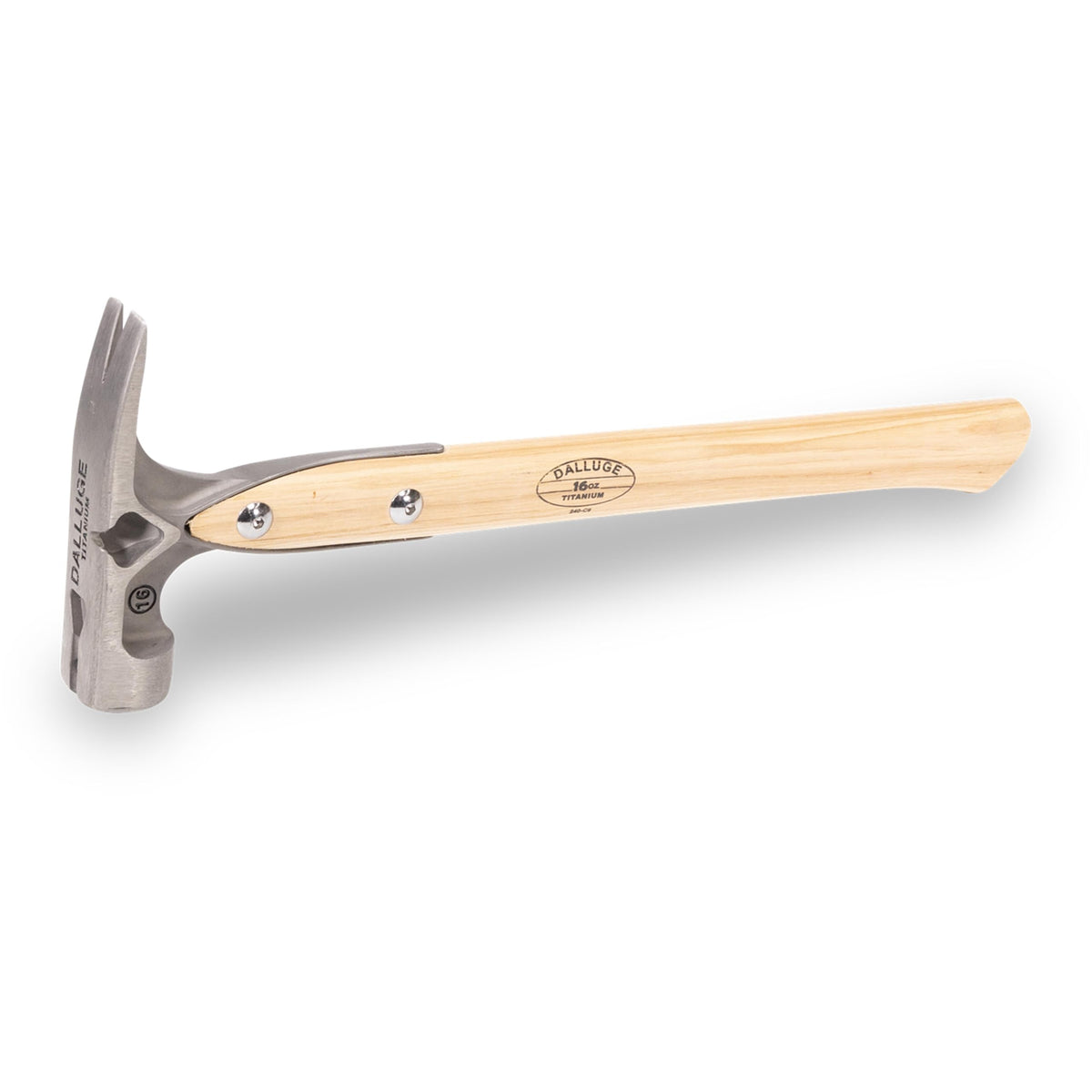 VAUGHAN DALLUGE 16oz Titanium Hammer, Magnetic Nail Holder, Milled Face, 4629-BASE