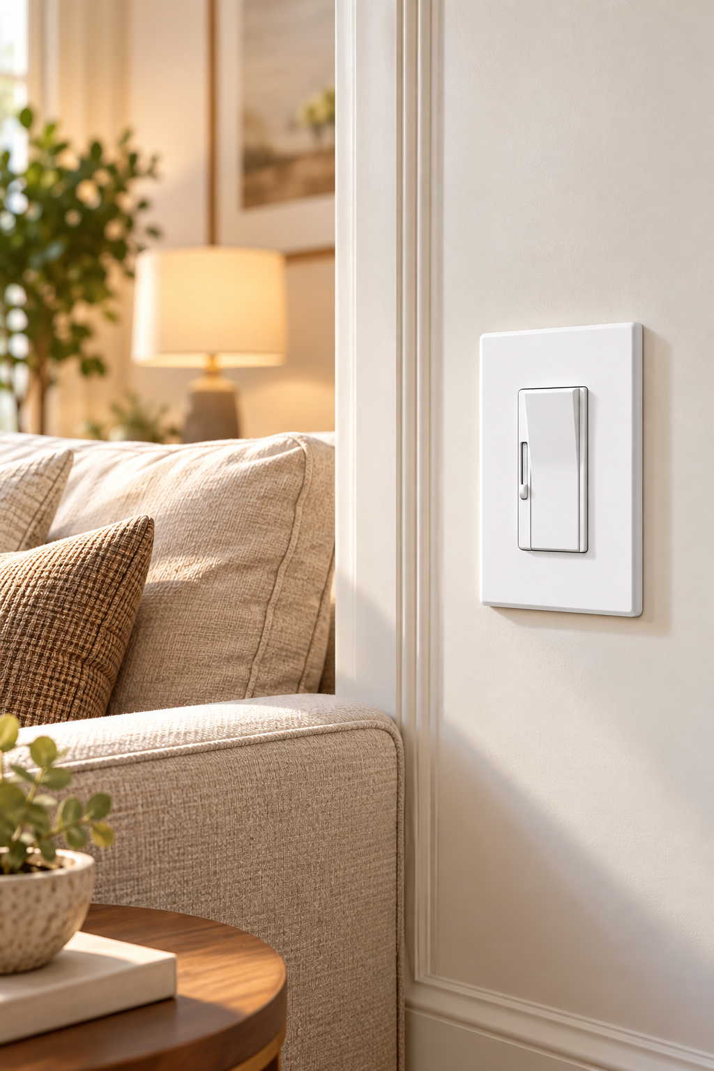 Digital Dimmer Switch – Slim Rocker Wall Control