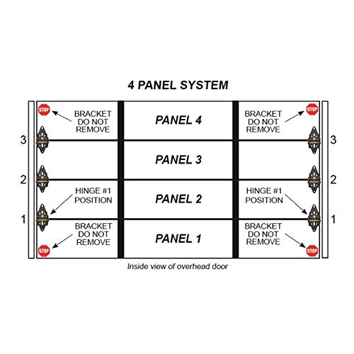 Garage Door Hinge for 4-Panel Residential Doors