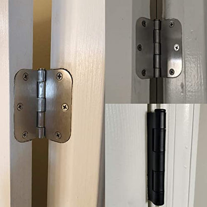 3.5-Inch Door Hinges with Matte Black Finish
