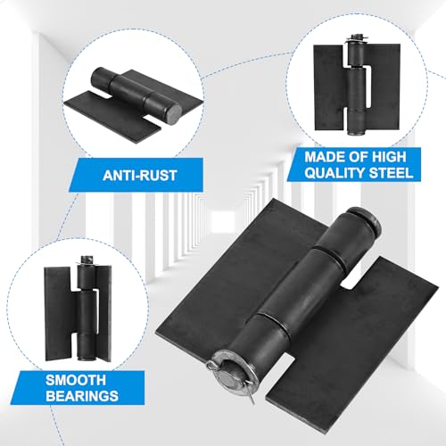 Heavy-Duty Weld-On Gate Hinges with 270° Rotation