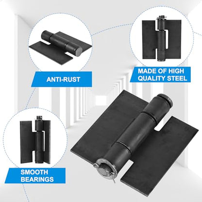 Heavy-Duty Weld-On Gate Hinges with 270° Rotation
