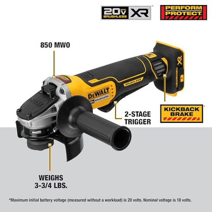 20V Brushless Cordless Angle Grinder for Workshop Use