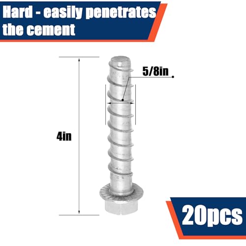 Galvanized Concrete Anchor and Screw Kit