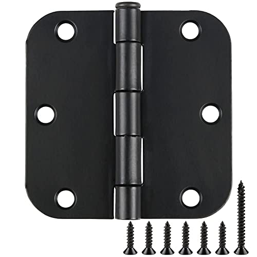 3.5-Inch Door Hinges with Matte Black Finish