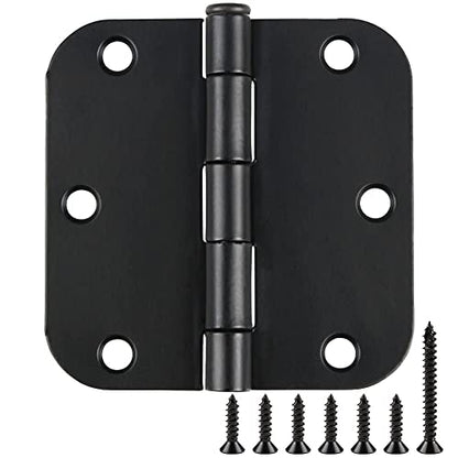 3.5-Inch Door Hinges with Matte Black Finish