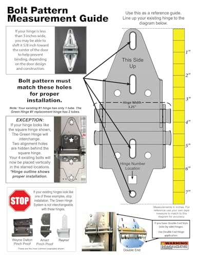 Garage Door Hinge for 4-Panel Residential Doors