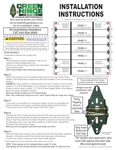 Garage Door Hinge for 4-Panel Residential Doors
