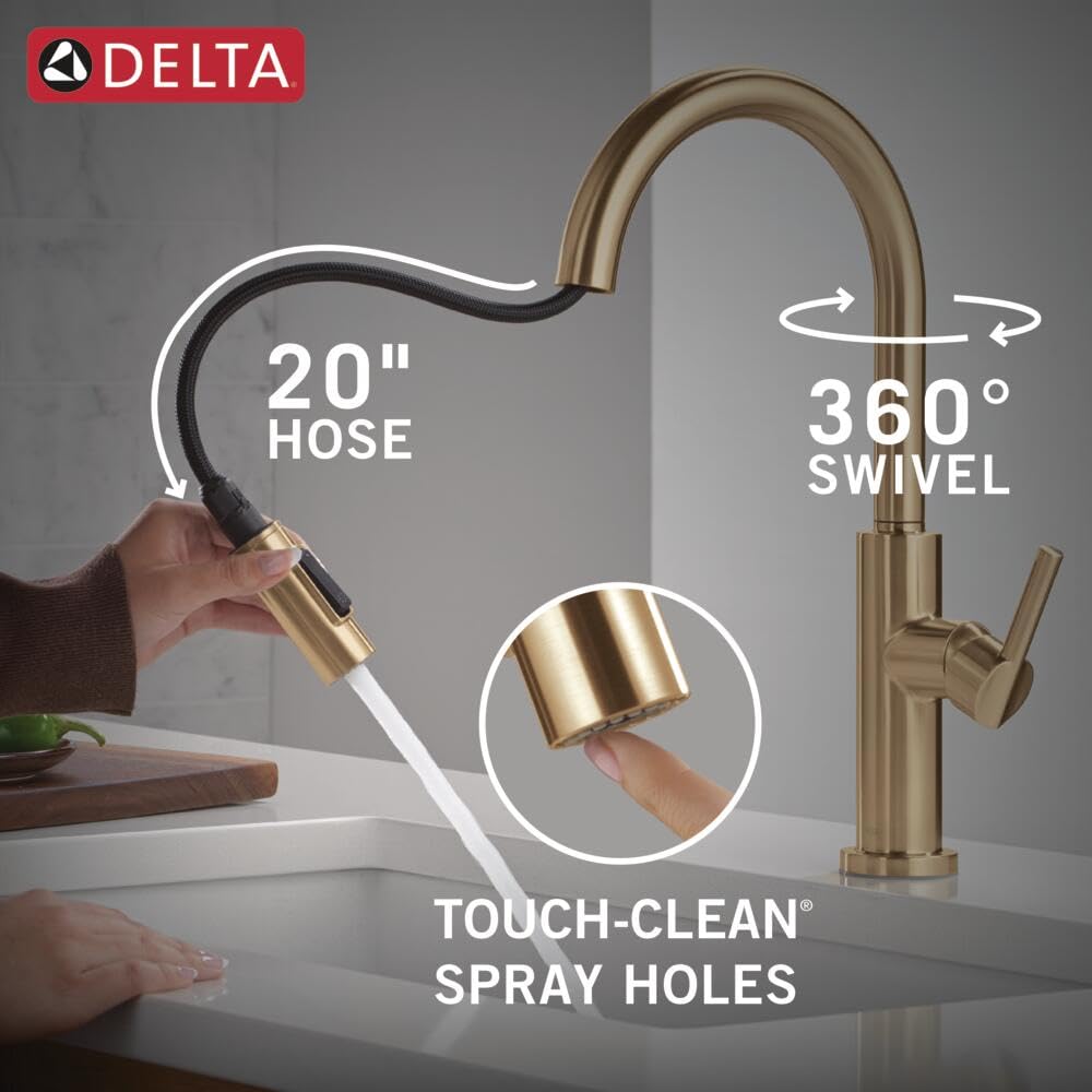 Modern Kitchen Faucet with Pull-Down Sprayer