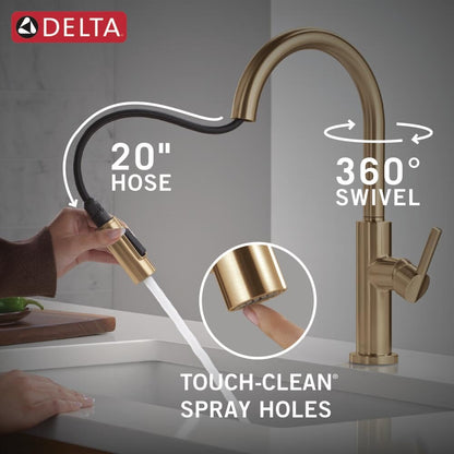 Modern Kitchen Faucet with Pull-Down Sprayer