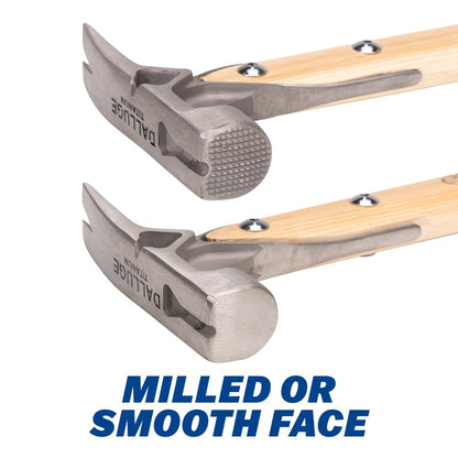 VAUGHAN DALLUGE 16oz Titanium Hammer, Magnetic Nail Holder, Milled Face, 4629-BASE