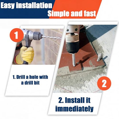 Galvanized Concrete Anchor and Screw Kit
