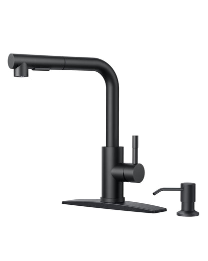 Stainless Steel Kitchen Faucet with Pull-Down Sprayer
