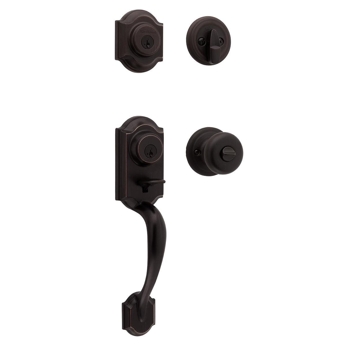 Single Cylinder Door Handleset with SmartKey Security