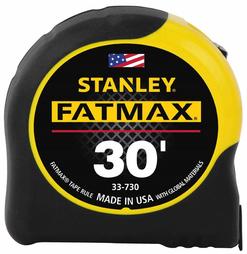 30-Foot Wide-Blade Tape Measure for Professional Use