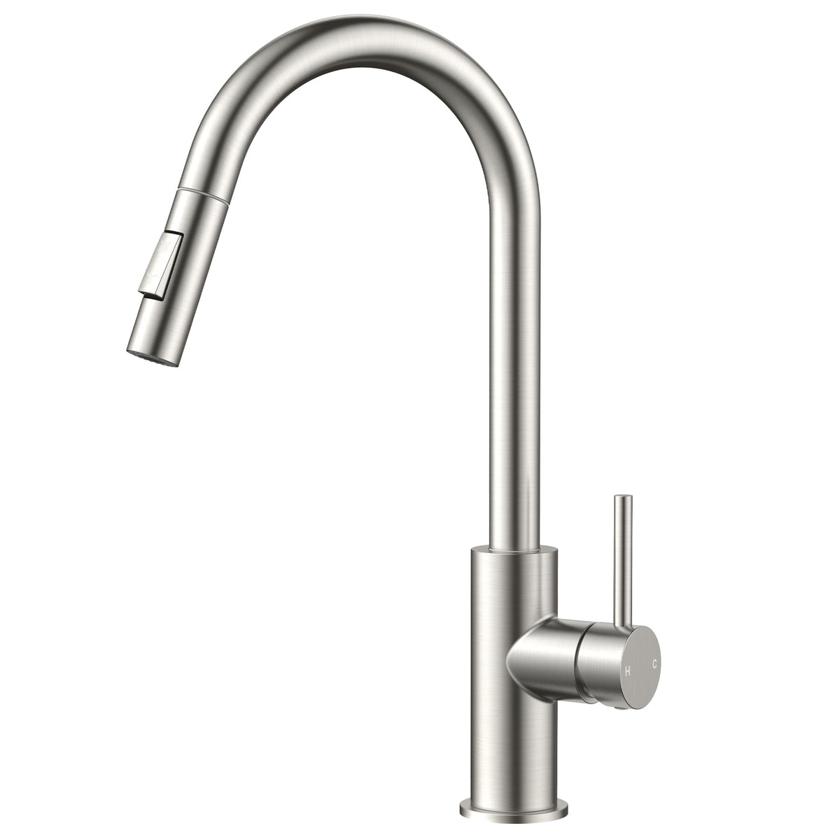High-Arc Kitchen Faucet with Pull-Down Sprayer