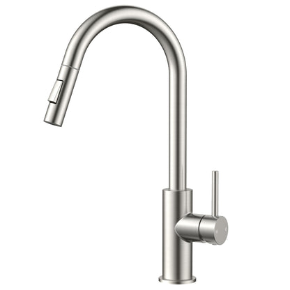 High-Arc Kitchen Faucet with Pull-Down Sprayer