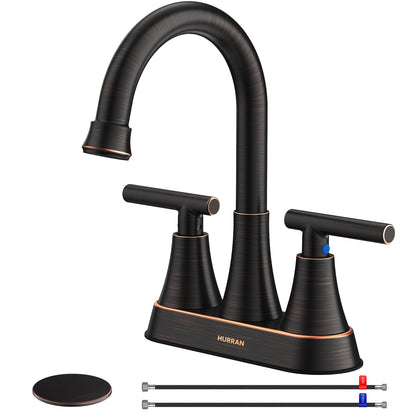 4-Inch Centerset Bathroom Faucet with Dual Handles