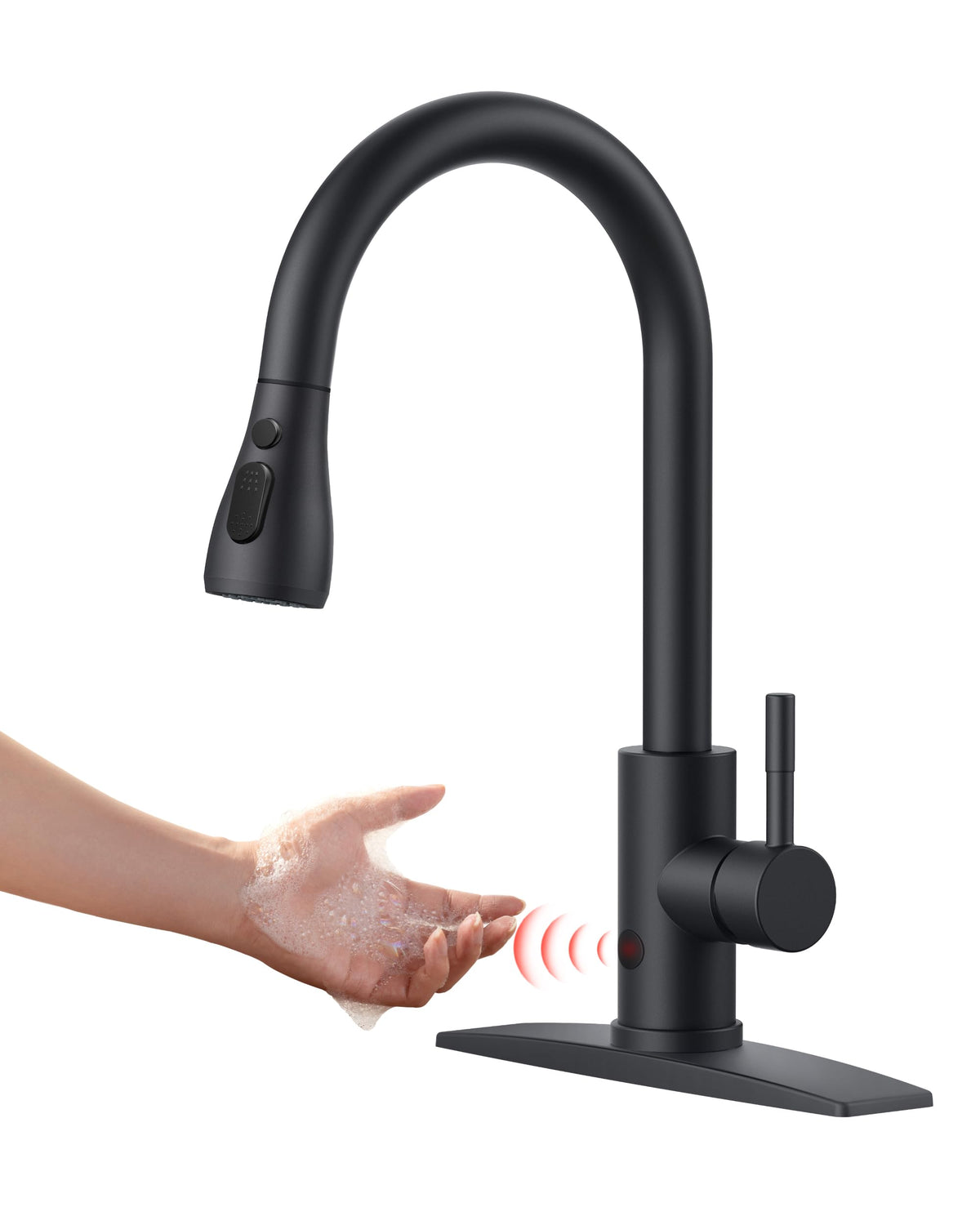 Stainless Steel Kitchen Faucet with Pull-Down Sprayer