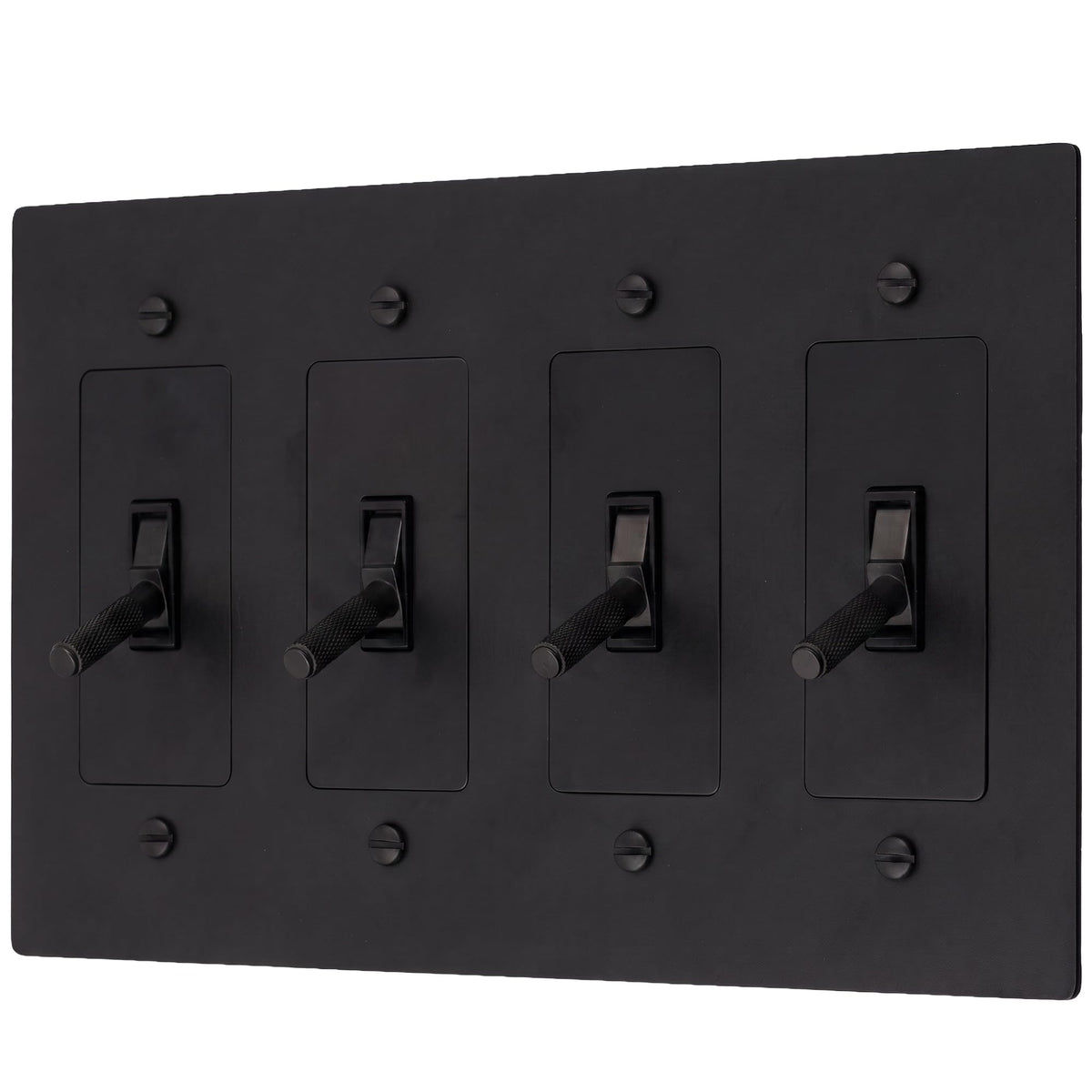 Brass Toggle Light Switch – Retro Industrial Plate