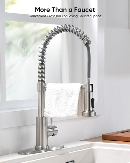 Kitchen Sink Faucet with Single-Handle Control