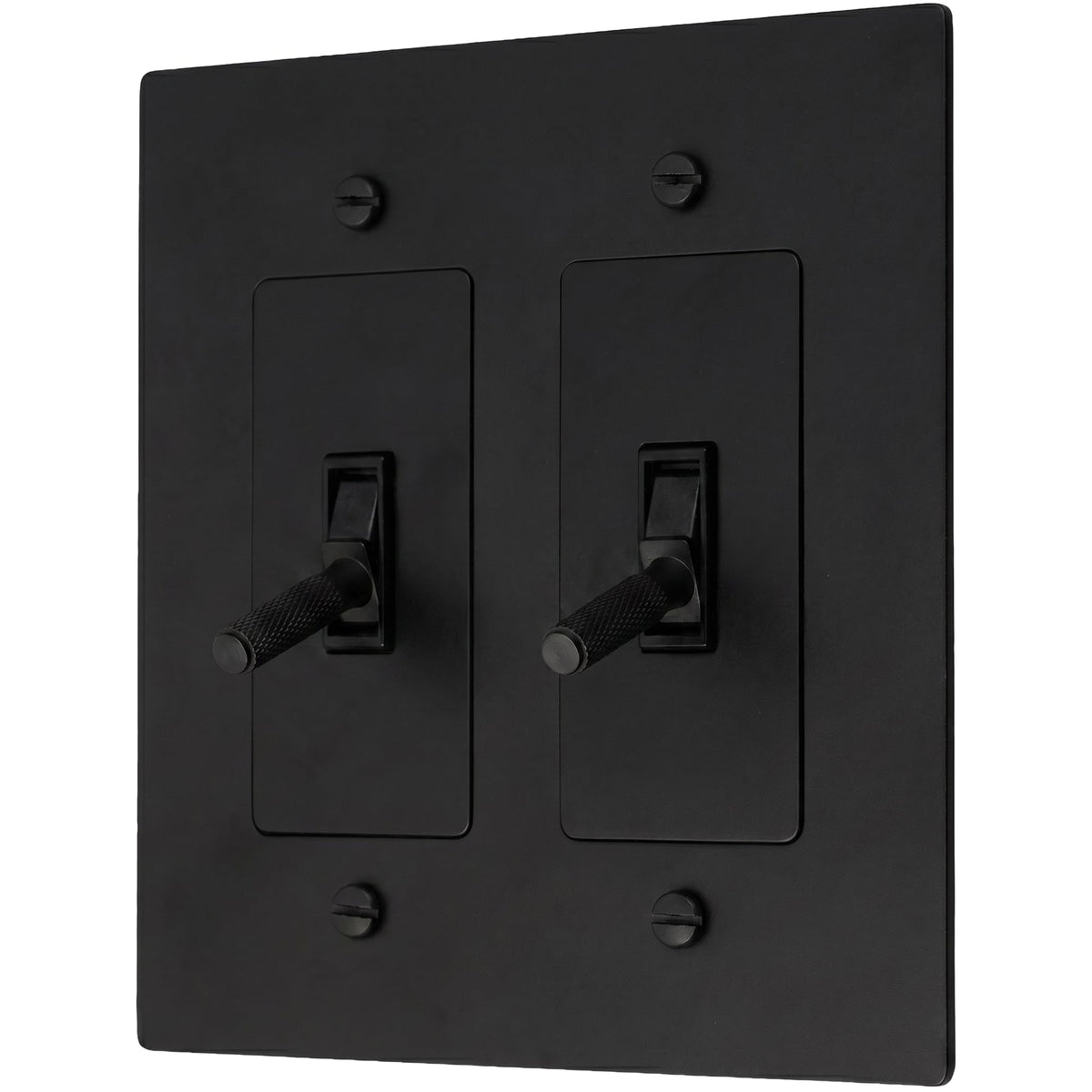 Brass Toggle Light Switch – Retro Industrial Plate