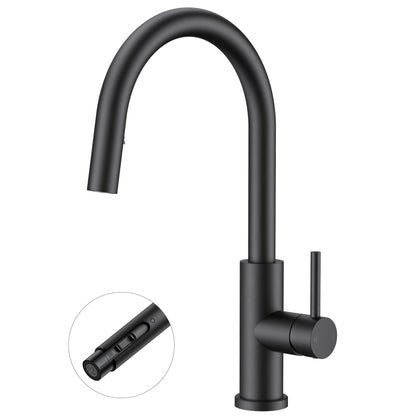 High-Arc Kitchen Faucet with Pull-Down Sprayer