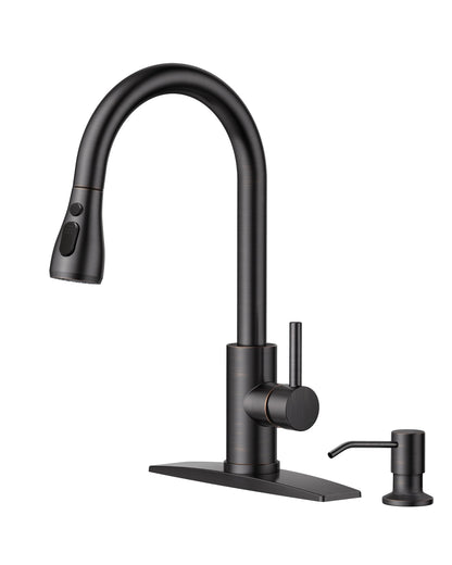 Stainless Steel Kitchen Faucet with Pull-Down Sprayer