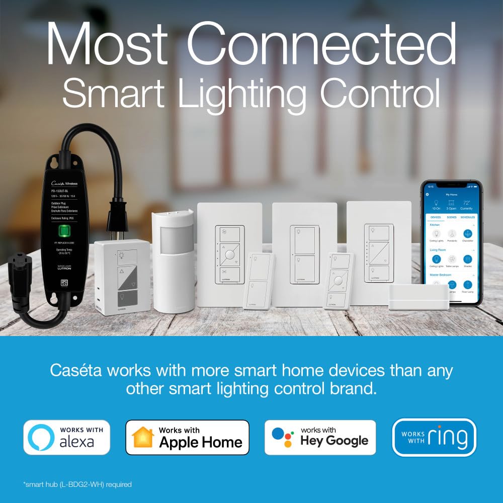 Lutron Diva Smart Dimmer Switch for Caseta Smart Lighting