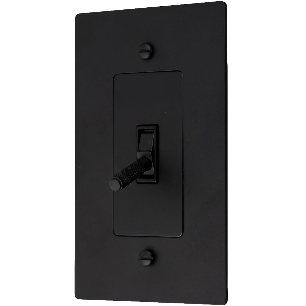 Brass Toggle Light Switch – Retro Industrial Plate