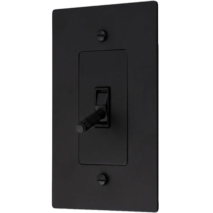 Brass Toggle Light Switch – Retro Industrial Plate