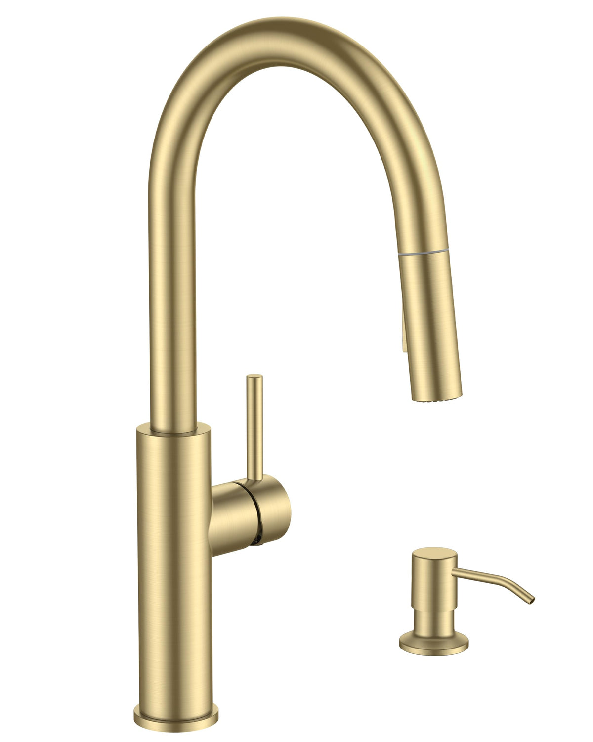 High-Arc Kitchen Faucet with Pull-Down Sprayer