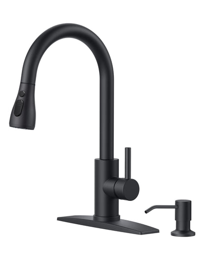 Stainless Steel Kitchen Faucet with Pull-Down Sprayer