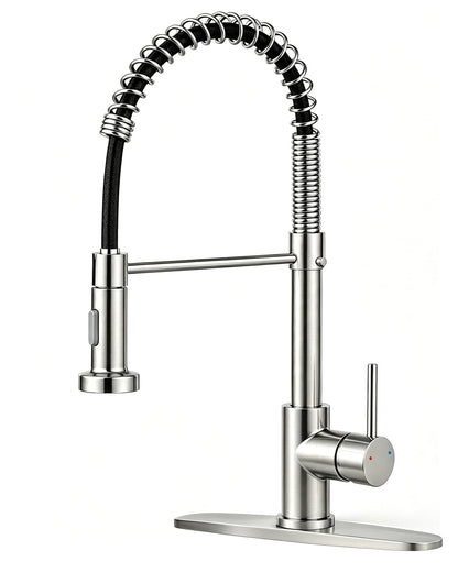 Kitchen Sink Faucet with Single-Handle Control
