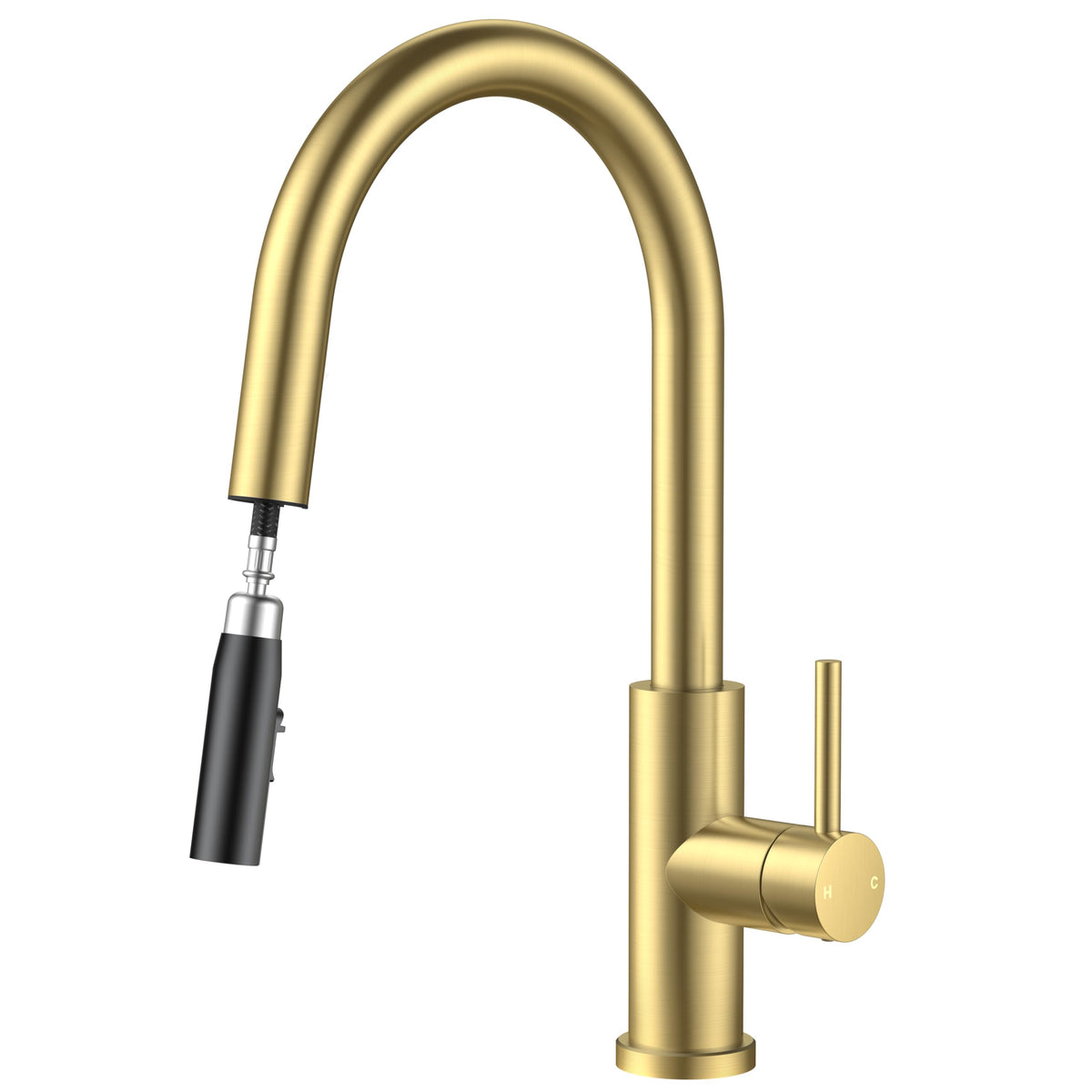 High-Arc Kitchen Faucet with Pull-Down Sprayer