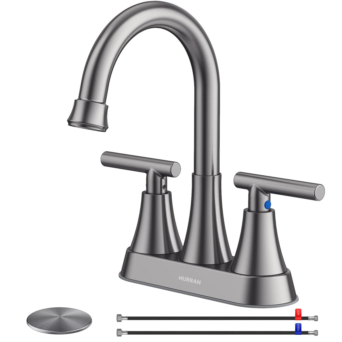 4-Inch Centerset Bathroom Faucet with Dual Handles