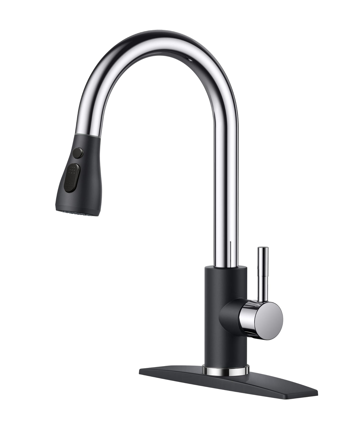 Stainless Steel Kitchen Faucet with Pull-Down Sprayer