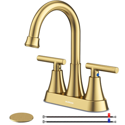 4-Inch Centerset Bathroom Faucet with Dual Handles