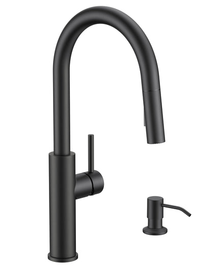 High-Arc Kitchen Faucet with Pull-Down Sprayer