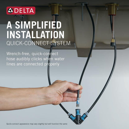 Widespread Bathroom Faucet with Quick-Connect Install