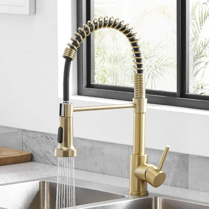 Kitchen Sink Faucet with Single-Handle Control