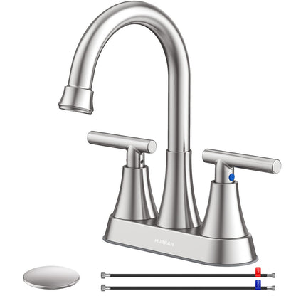 4-Inch Centerset Bathroom Faucet with Dual Handles