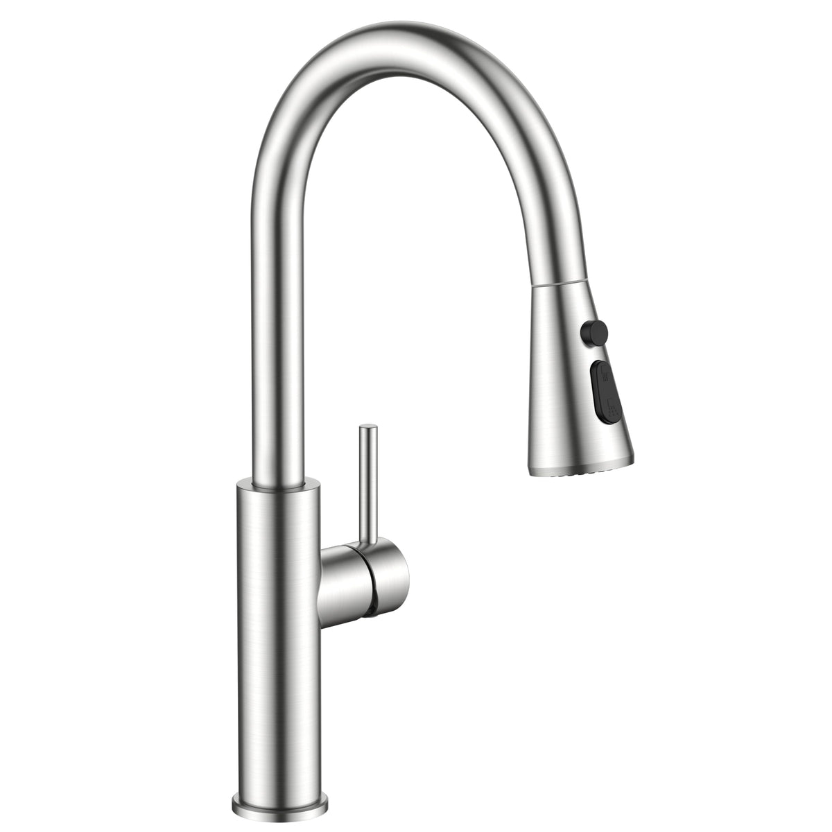 Stainless Steel Kitchen Faucet with Pull-Down Sprayer