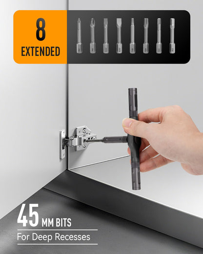 43-in-1 Ratchet Screwdriver Set with Magnetic Bits
