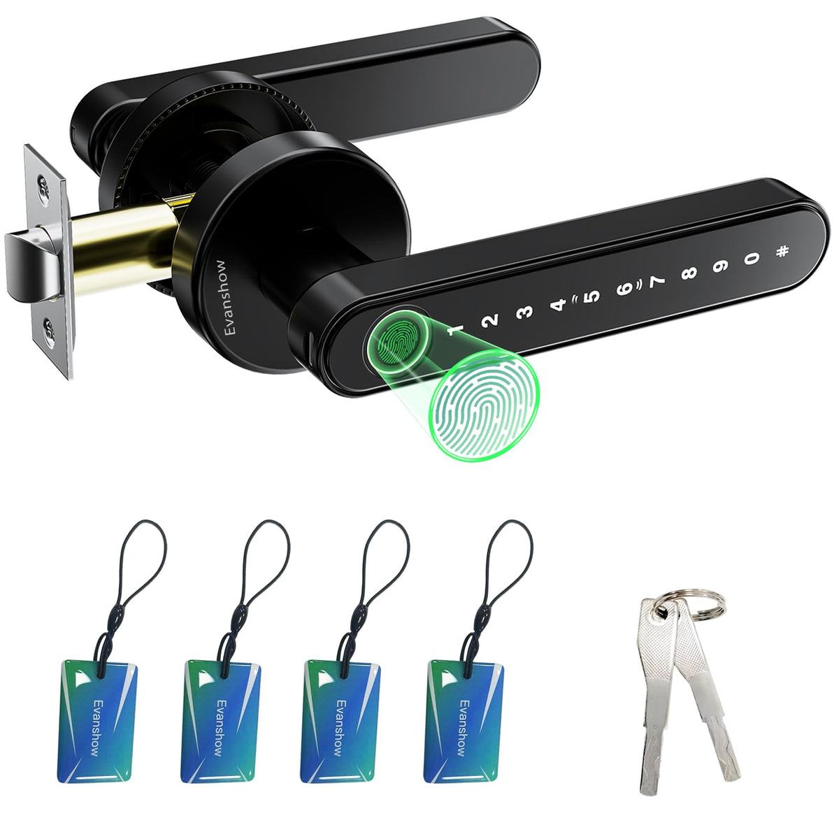 Fingerprint Door Lock with Keypad Keyless Entry