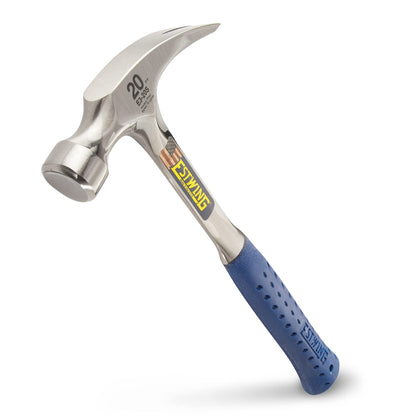 ESTWING Hammer - USA Made Straight Rip Claw Hammer with Smooth Face & Shock Reduction Grip