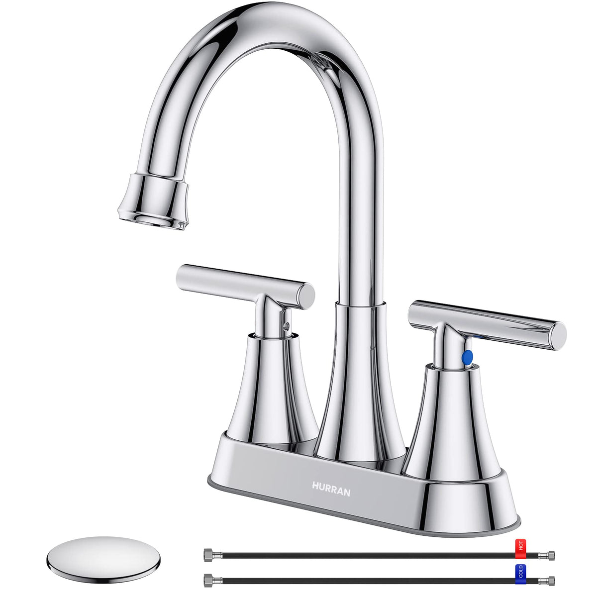 4-Inch Centerset Bathroom Faucet with Dual Handles
