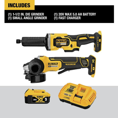 20V Cordless Grinder 2-Tool Kit with Battery