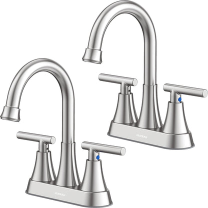 4-Inch Centerset Bathroom Faucet with Dual Handles